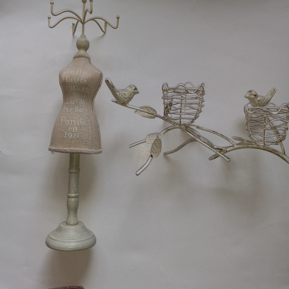 Pier 1 Accents French Country Decor Bird Votive Holder And